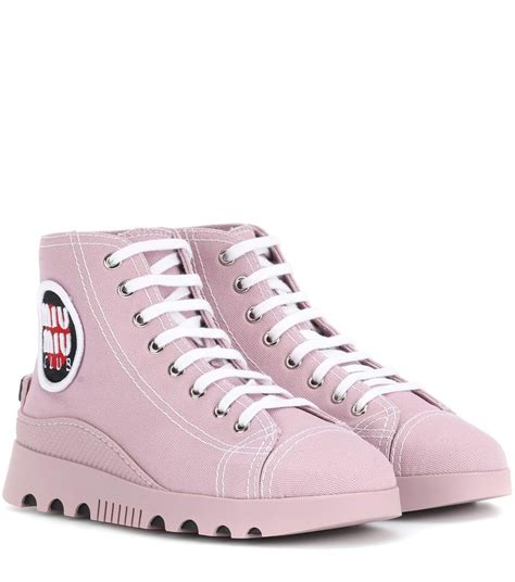 miu miu high top sneakers